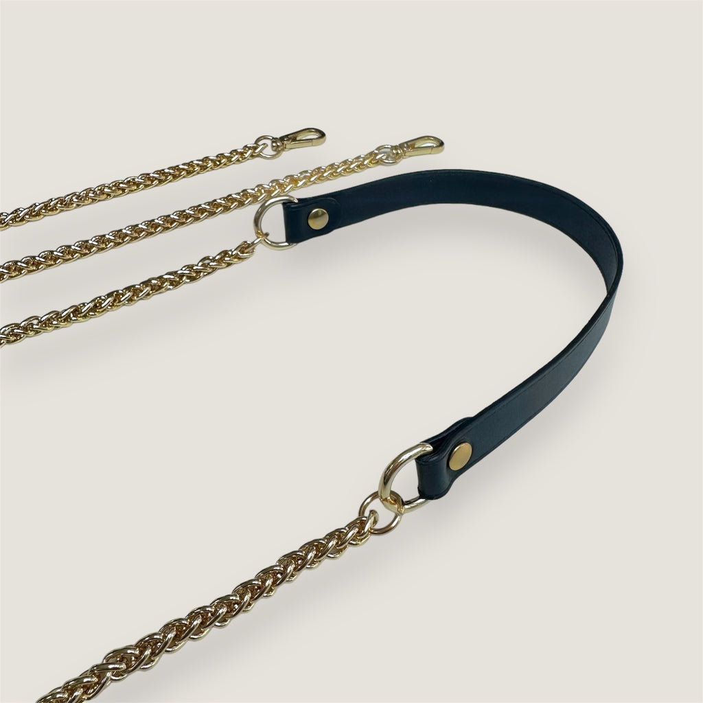 Bandoulière de Sac en Chaîne et Cuir – Atelier BALTUS