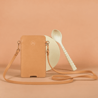 Louise - Pochette pour téléphone en cuir